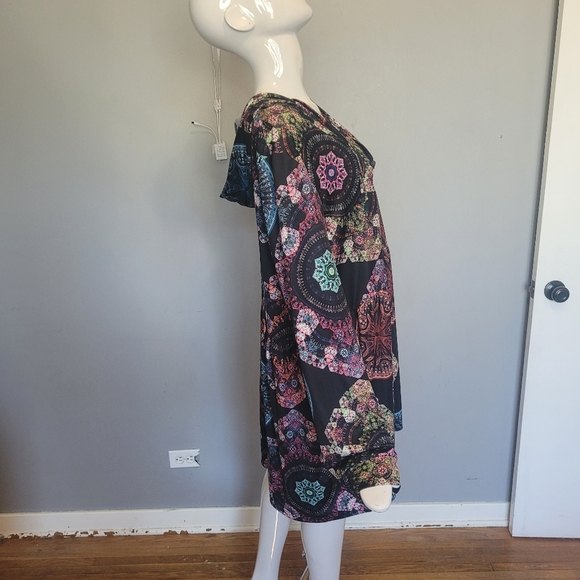 Loveudear Kaleidoscope Print Hoodie Dress, BNWT, Size 2X - Picture 2 of 8